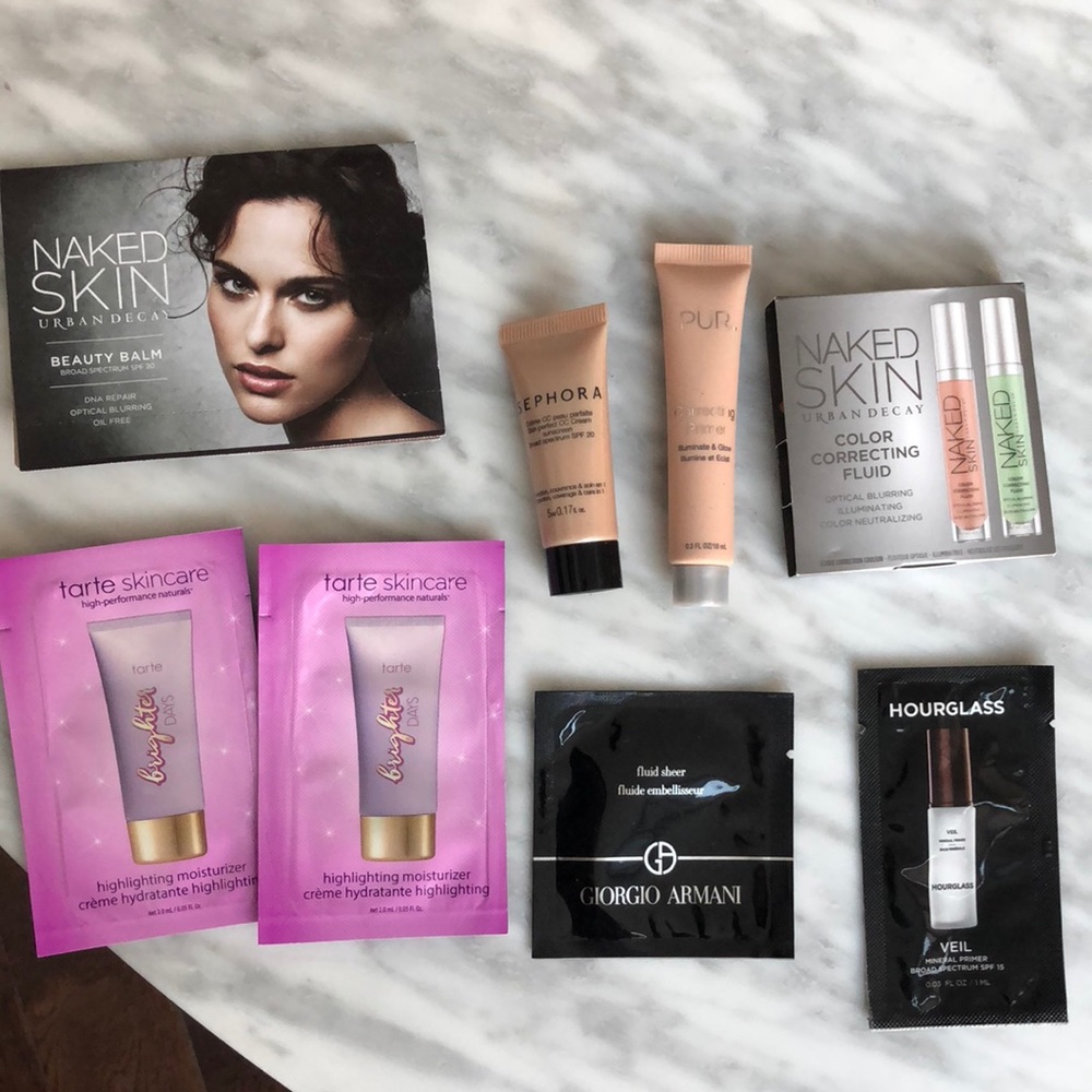 Set of Face primers and product minis